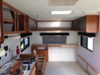 redesign of the cabinets in our travel trailer remodel